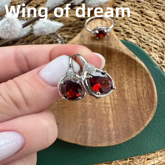 Ensemble de bijoux de luxe en argent Sterling 925