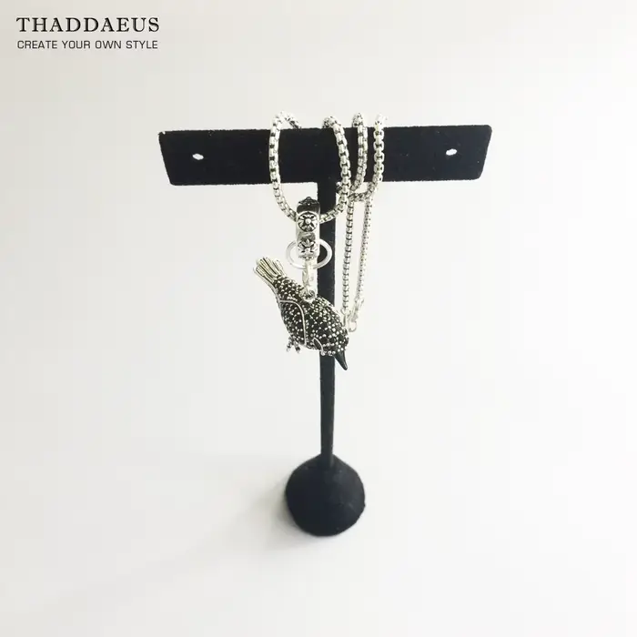Pendentif corbeau pavé, nouveaux Bijoux à la mode, Bijoux de Style européen, cadeau en argent tendance pour femmes