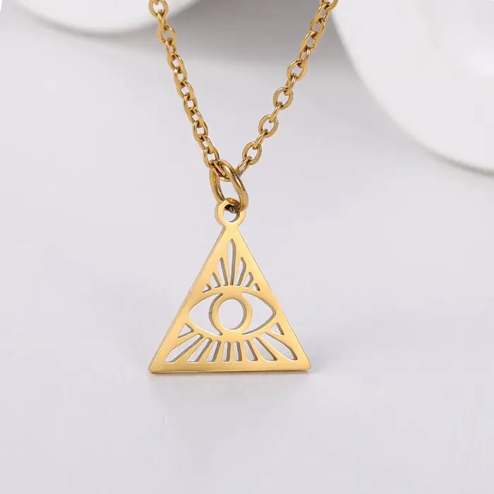 Collier pendentif oeil de dieu pour femmes et hommes
