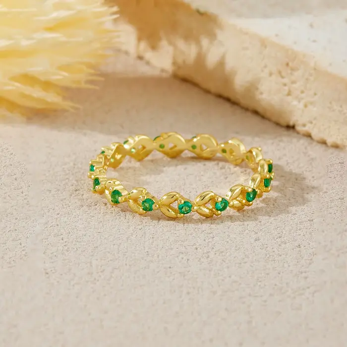 ANDYWEN – bague Vintage en argent Sterling 925, ligne creuse, Zircon vert, bijoux de luxe de Style rétro pour femmes, cadeau de fête et de rencontre
