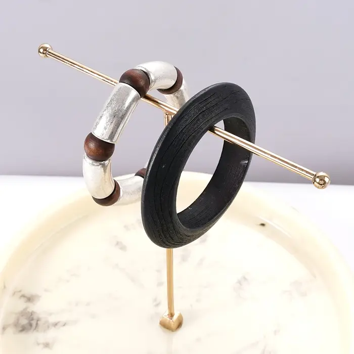 Ensemble de bracelets empilables bohème deux pièces