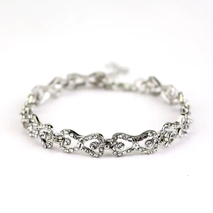 Bracelet The Vampire Diaries Klaus Caroline Forbes, avec strass et nœud en cristal, cadeau brillant 