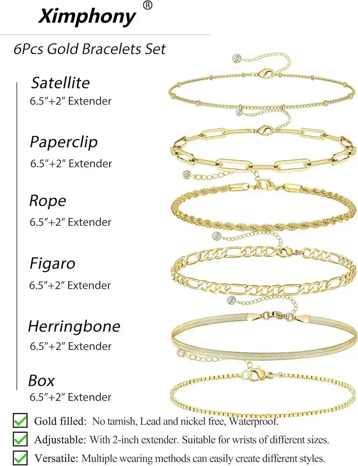 Coffret cadeau Bracelets en argent pour femmes