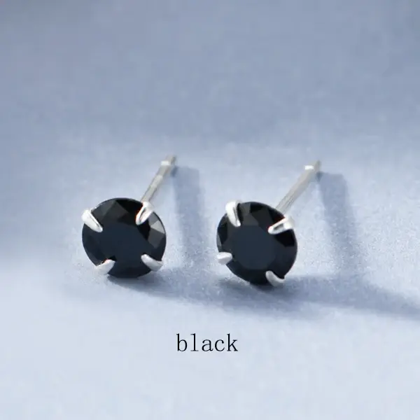 Ventfille 100% 925 boucles d'oreilles en argent Sterling pour femmes fille cadeau coloré Zircon cris