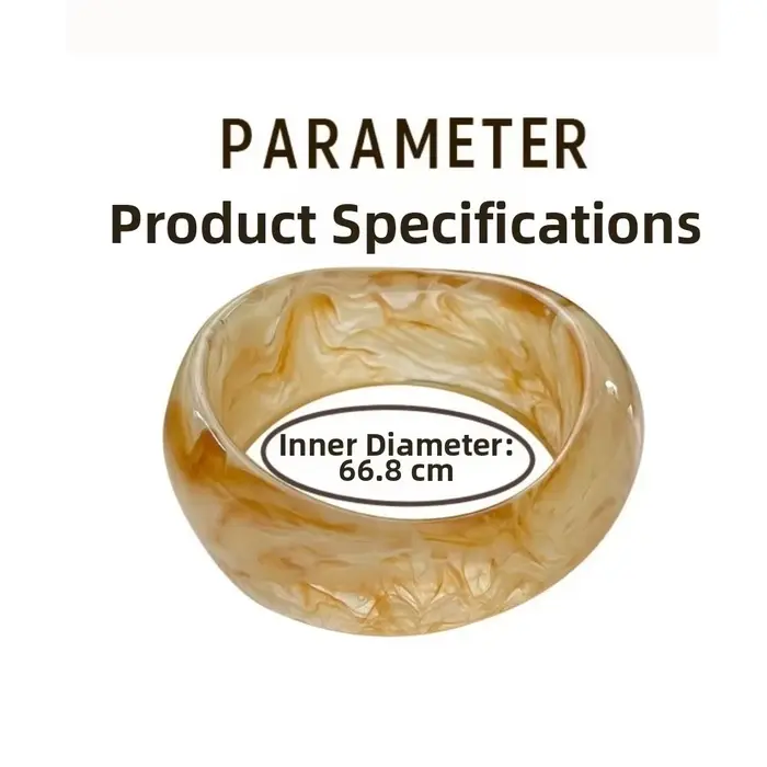 Nouveau Bracelet Manchette en Résine Large Irrégulier Épais Géométrique Effet Marbré Exagéré Massif Cadeaux