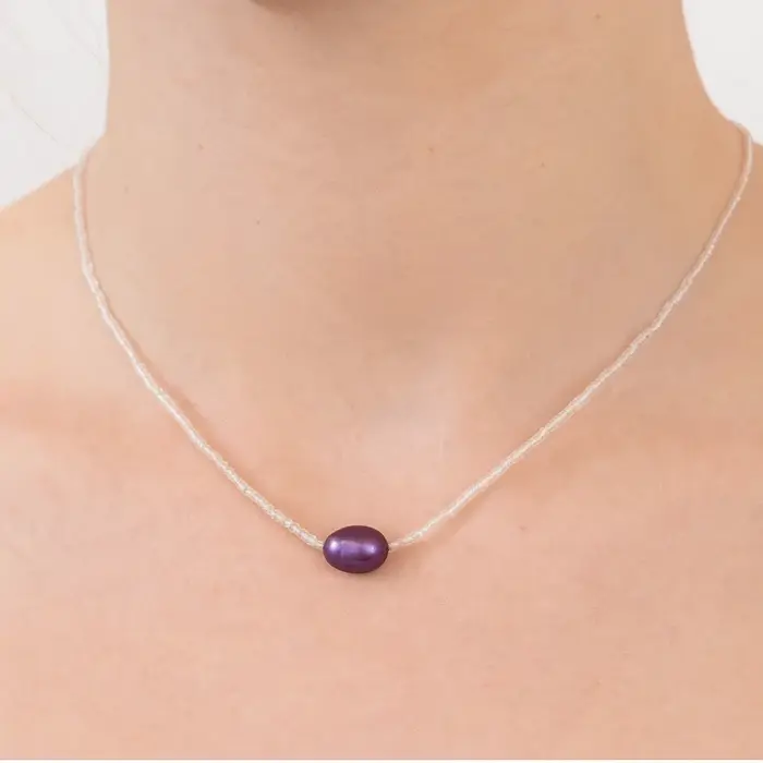 1/3 pièces nouvelles perles d'eau douce collier