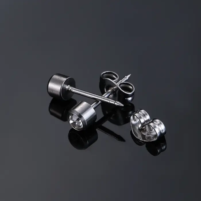 Clous de Boucles d'Oreilles Hypoallergéniques en Acier Inoxydable