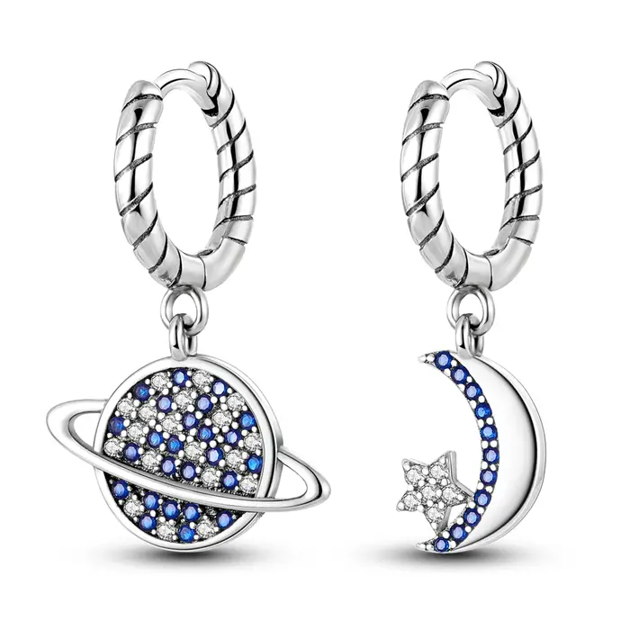 Boucles d'oreilles originales en argent Sterling 925 pour femmes, boucles d'oreilles pendantes en fo