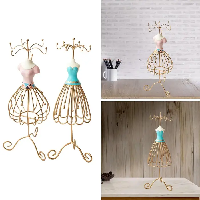 Présentoir à bijoux Princesse en résine et métal pour la décoration intérieure et le rangement élégant bijoux femmes occasions spéciales