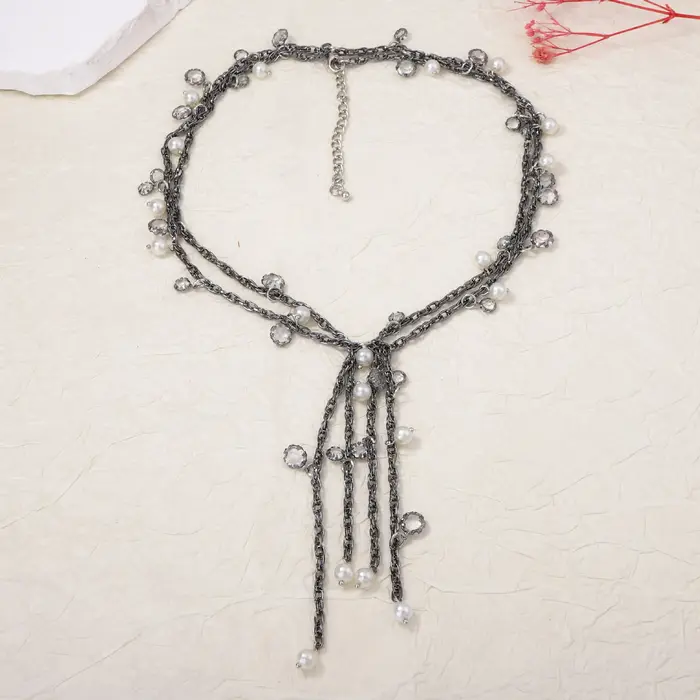 Nouveaux Colliers ZAA Style Bohème Tendance Estivale avec Chaînes Métalliques et Breloques Coquillages pour Femmes
