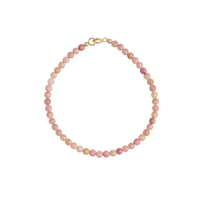 Bracelet en pierre rouge naturelle pour femmes