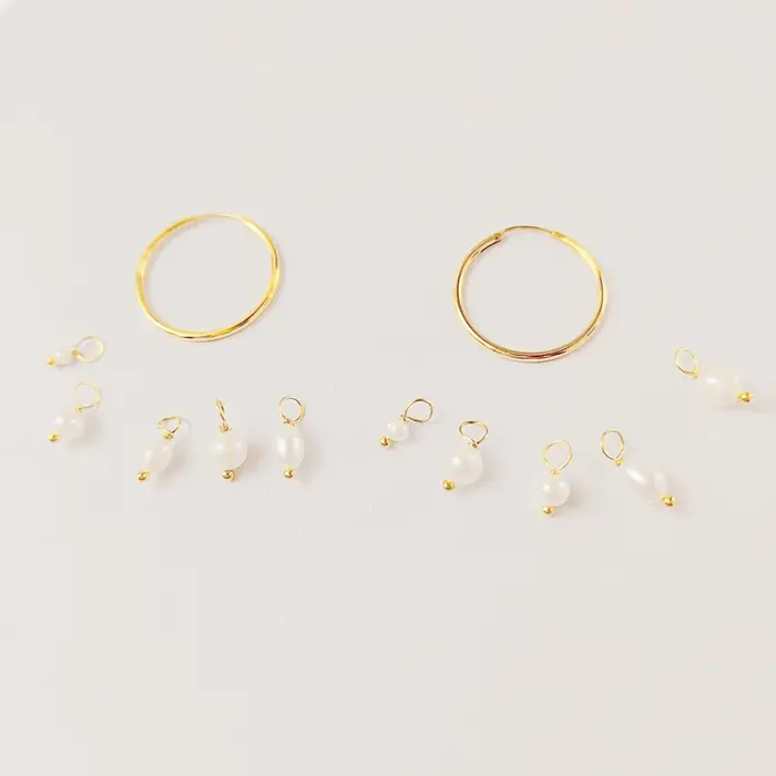 Boucles d'Oreilles en Perles d'Eau Douce Élégantes et Mode pour Femmes Occasions Spéciales Bureau École Fêtes