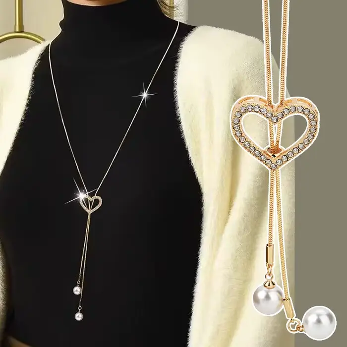 Mode femmes Collier Femme cristal Long Collier déclaration strass serpent pull chaîne colliers pende