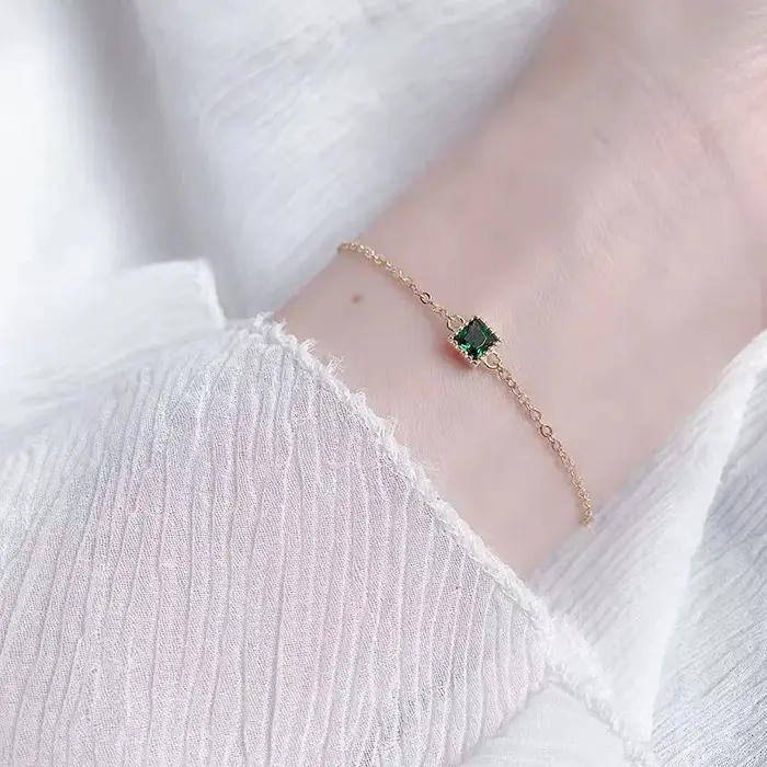 Bracelet en zircon cubique or élégant pour homme femme occasions spéciales mariage cérémonie formelle style classique unique à offrir