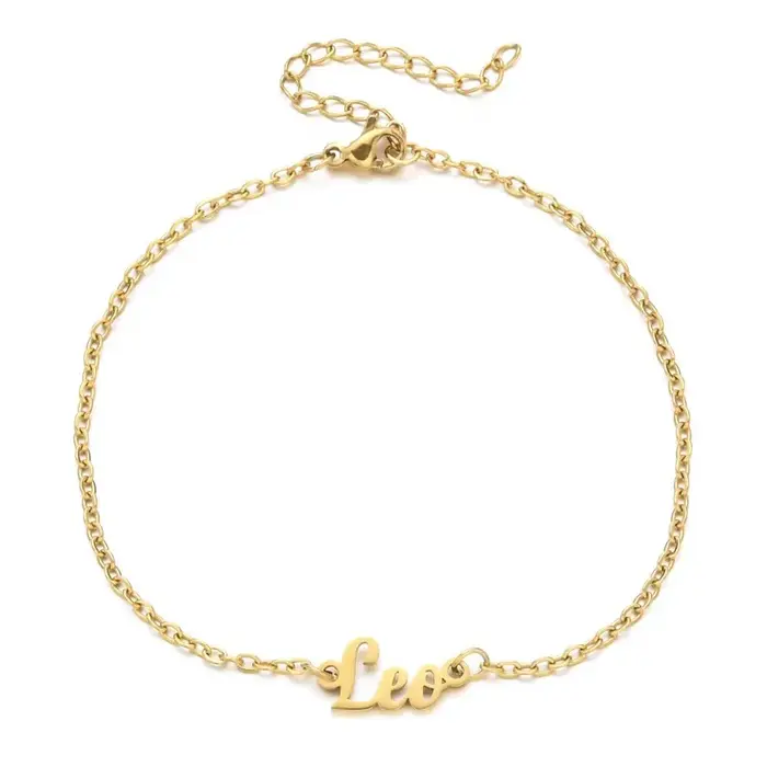Bracelet de cheville personnalisé avec nom pour femmes