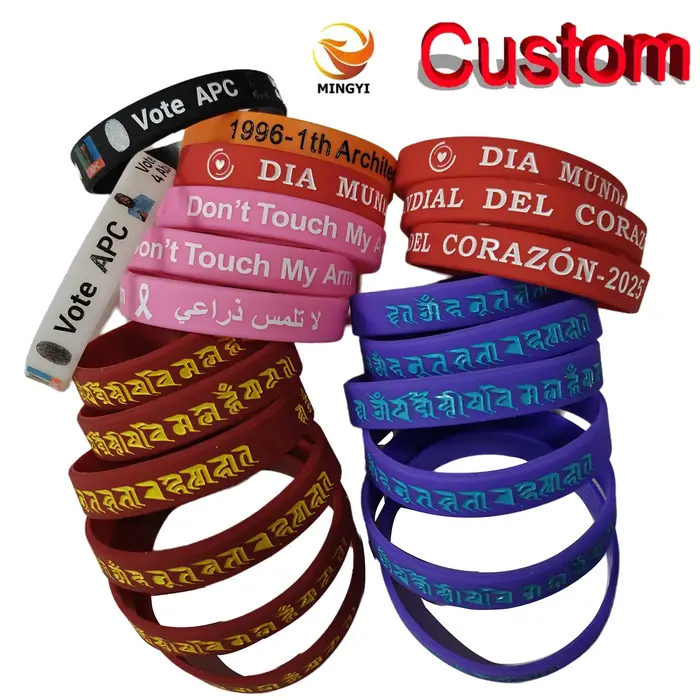 Bracelets en silicone personnalisables