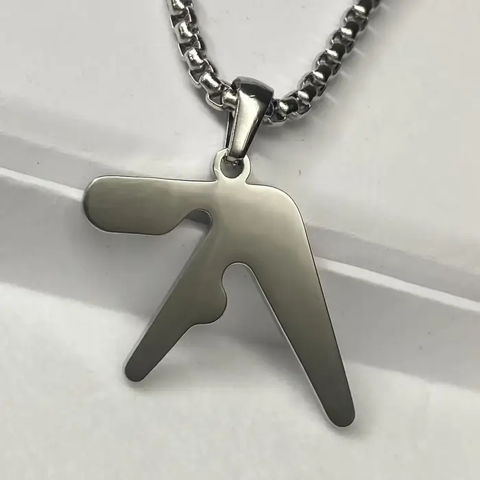 Collier pendentif en acier inoxydable de haute qualité avec logo Aphex – Collier hip-hop tendance po