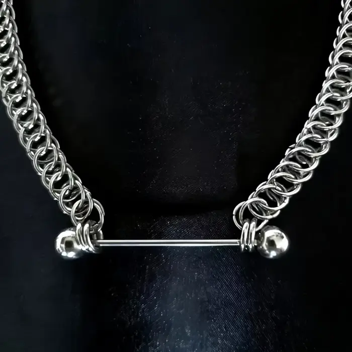 Collier d'épissure de chaîne de bijoux gothiques