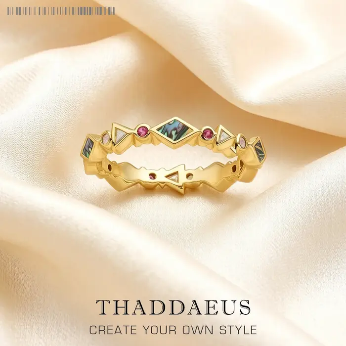 Bague d'inspiration victorienne plaquée or, bijoux européens pour filles et femmes, tout nouveau cad