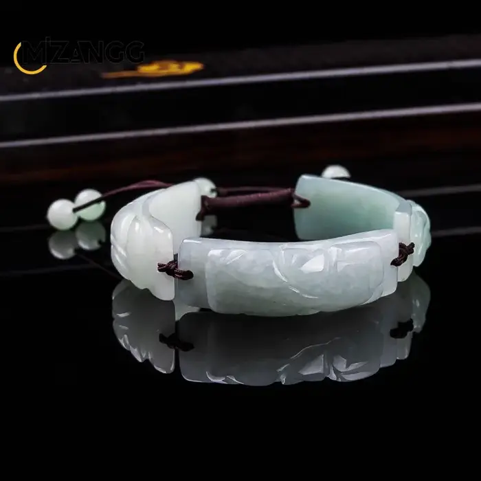 Bracelet Pi Xiu en jadéite de birmanie de qualité A, sculpté, pour hommes et femmes, bijoux en jadéi