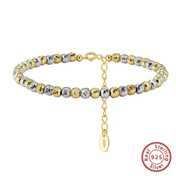 KISS MANDY – Bracelet de perles simples et élégantes de 4mm, minimaliste, style bohème, exquis, chaî