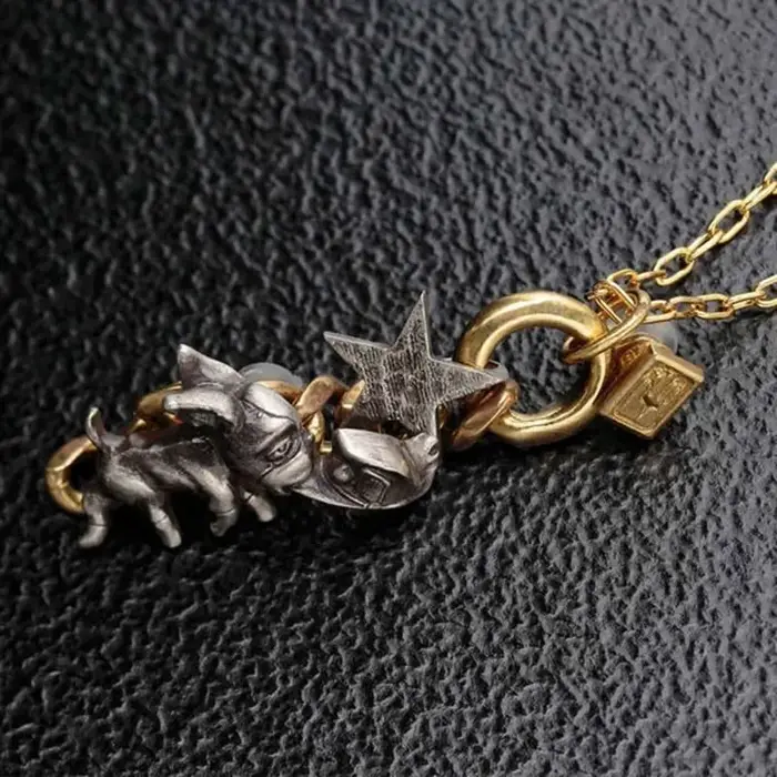 Collier et bague Jojo's Bizarre Adventure Stardust Fighter Jotaro Kujo DIO