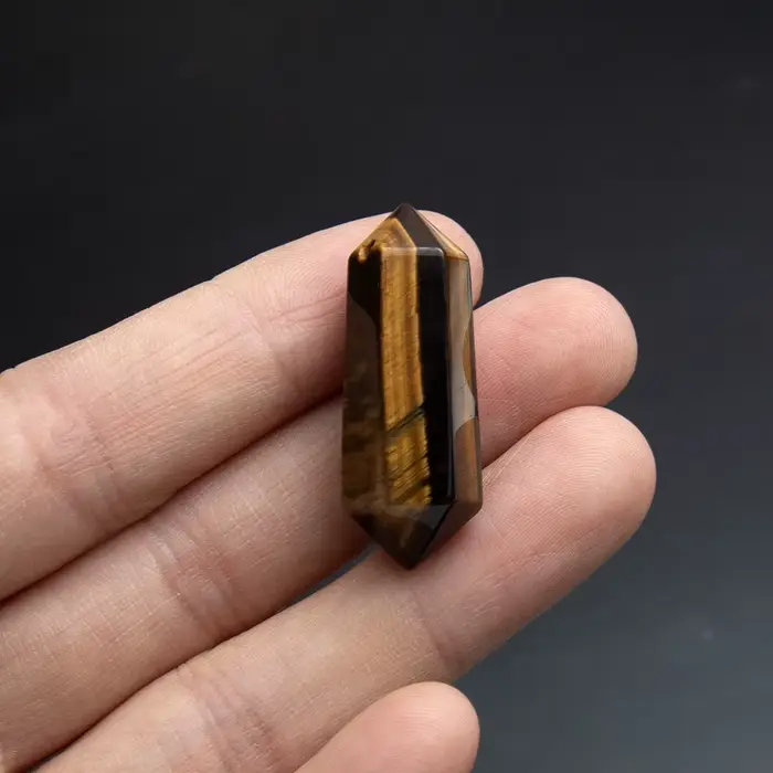 Perles de prisme hexagonales en pierre Semi-précieuse naturelle, 12x34mm, pendentif, breloques, fabr
