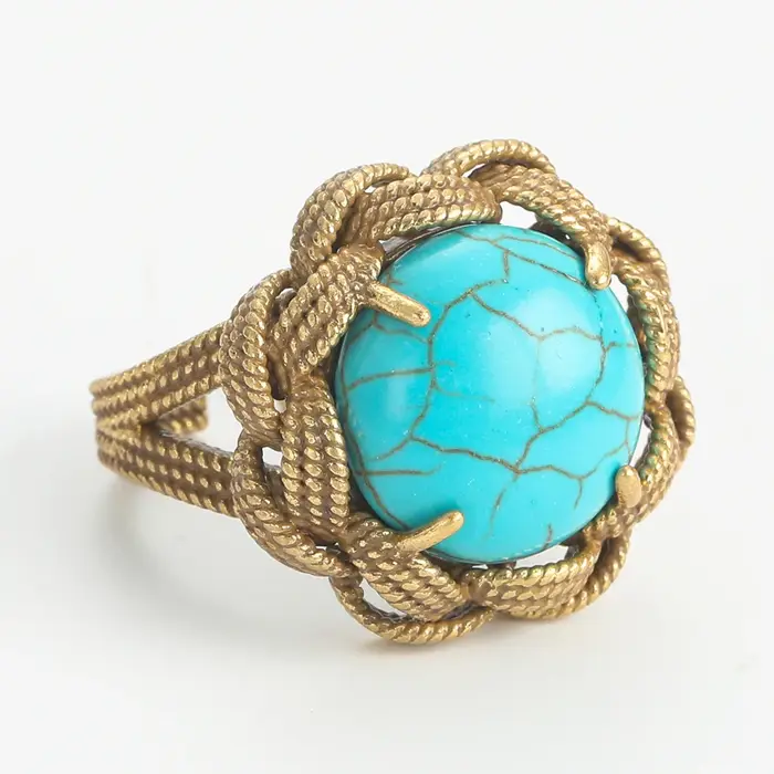 Bague Turquoise Vintage pour femmes