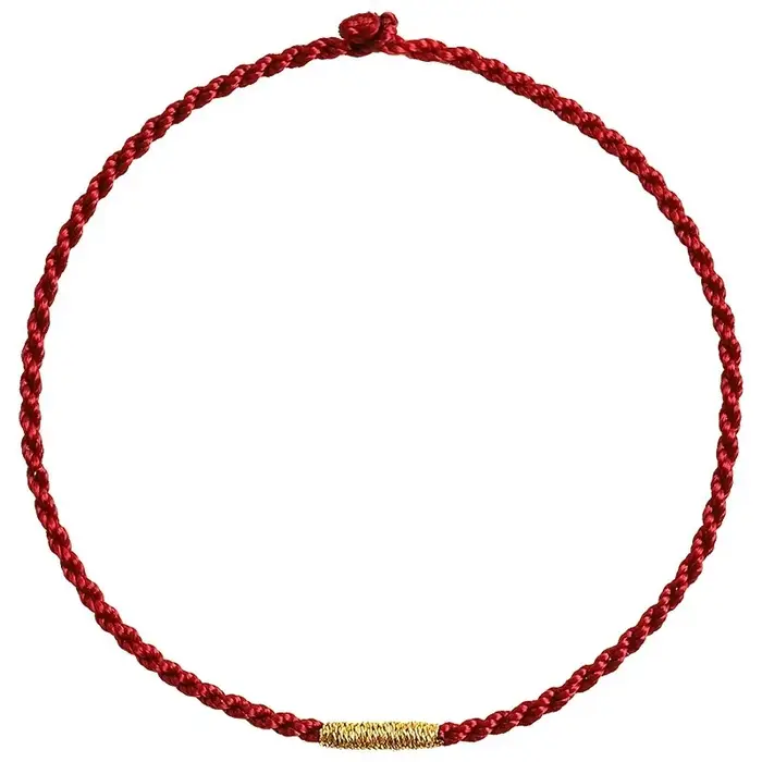 Bracelet en corde rouge ethnie avec pendentif en perles rouges DIY, bracelet d'amitié pour femme, cadeau original pour mère, épouse, fille, amie pour occasions spéciales
