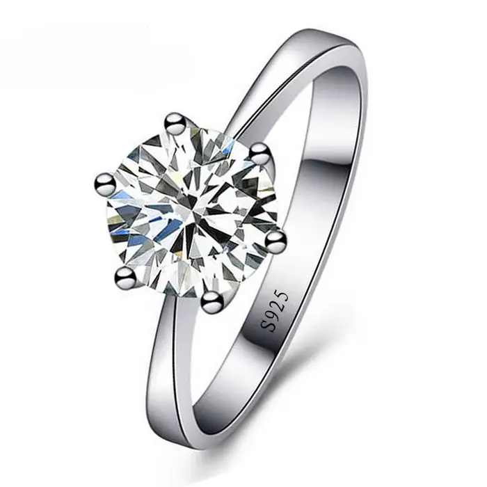 Bague de mariage romantique en argent Sterling 925 pour femmes, bijoux avec zircone cubique brillant