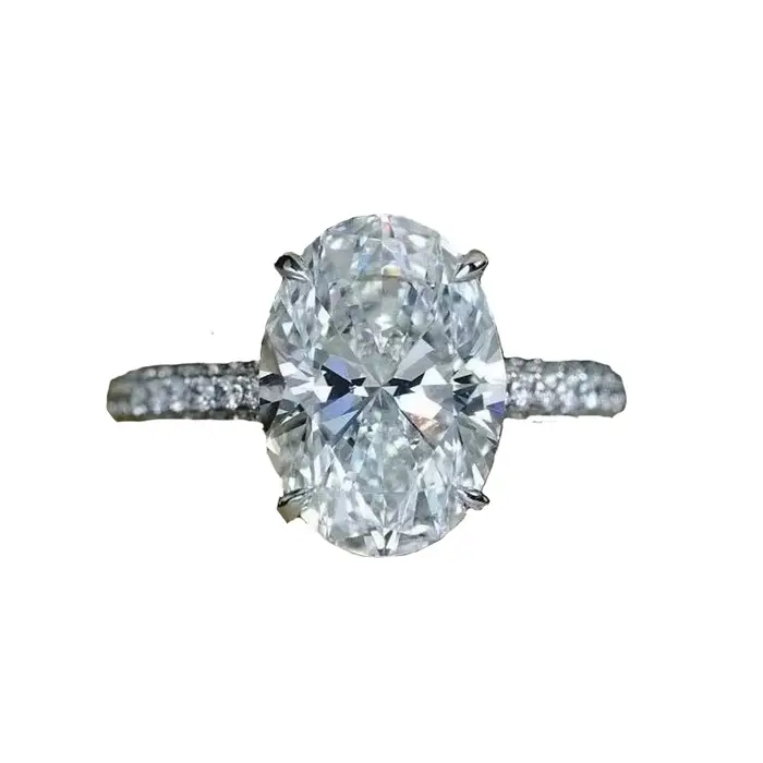 Bague ovale en argent Sterling 925