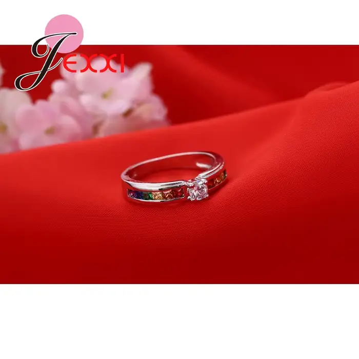 Bagues de fiançailles en argent 925 serties de zircone cubique pour femmes, mariage, engagement, anniversaire, haute qualité, symbole d'amour éternel