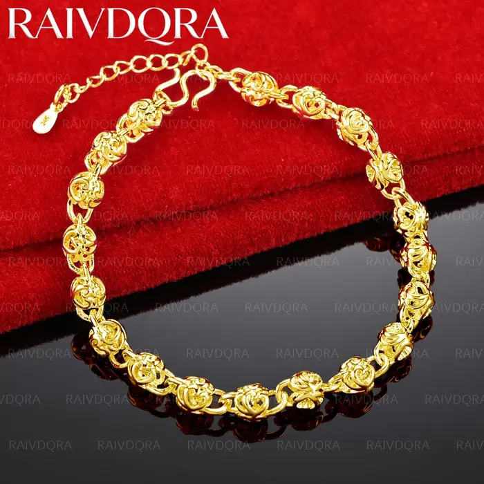 Bracelet chaîne en forme de cœur plaqué or 18 carats pour femmes, bijoux à la mode, accessoires de f