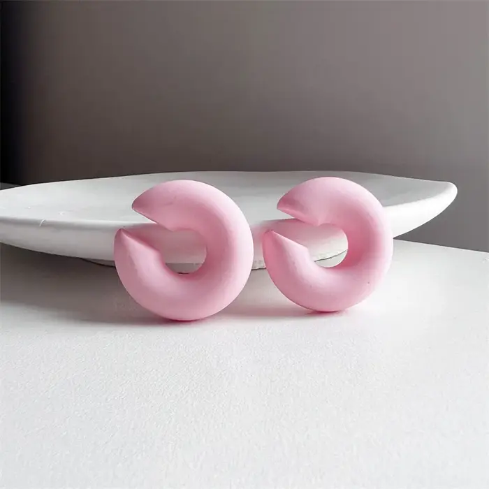 Boucles d'oreilles à Clip rondes simples pour femmes