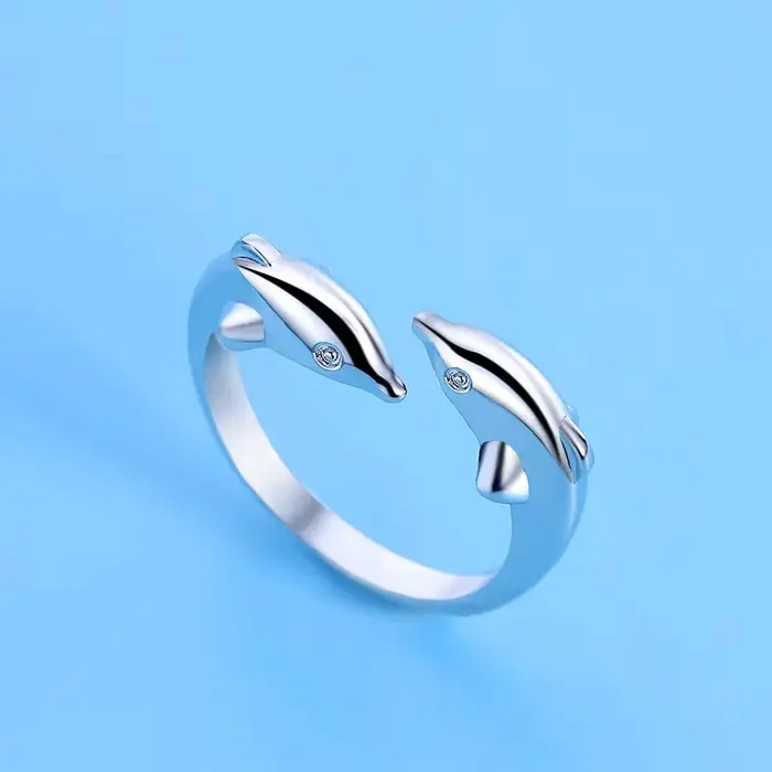 Bague Dauphin en Argent Sterling 925