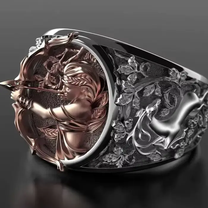 Bague déesse grecque Artemis