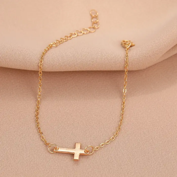 Bracelet Croisé en Verre Classique pour Femmes Occasions Spéciales Tempérament Unique