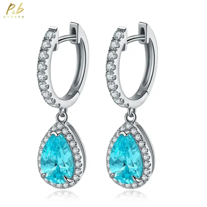 Boucles d'oreilles pendantes en argent sterling 925 classiques PuBang Fine Jewelry