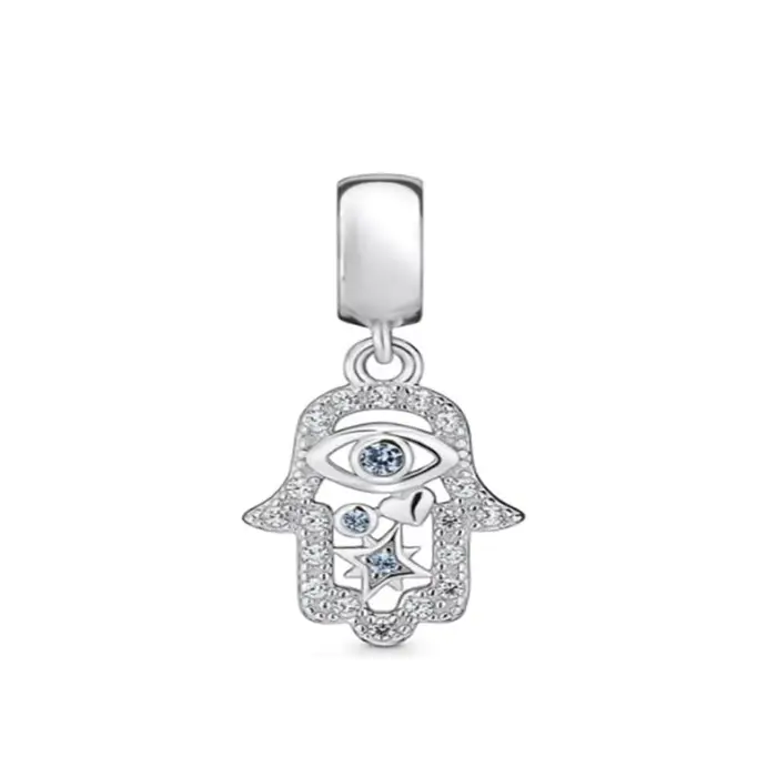 Pendentif classique en argent sterling 925, œil grec, œil magique, Bracelet Original, bijoux à faire