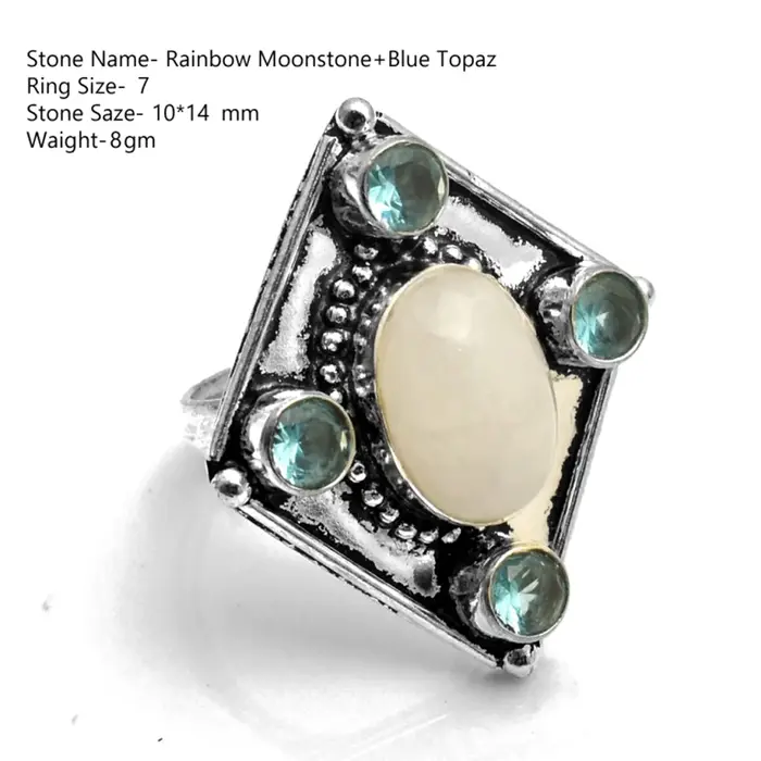 Bague en Kyanite brute authentique Elena