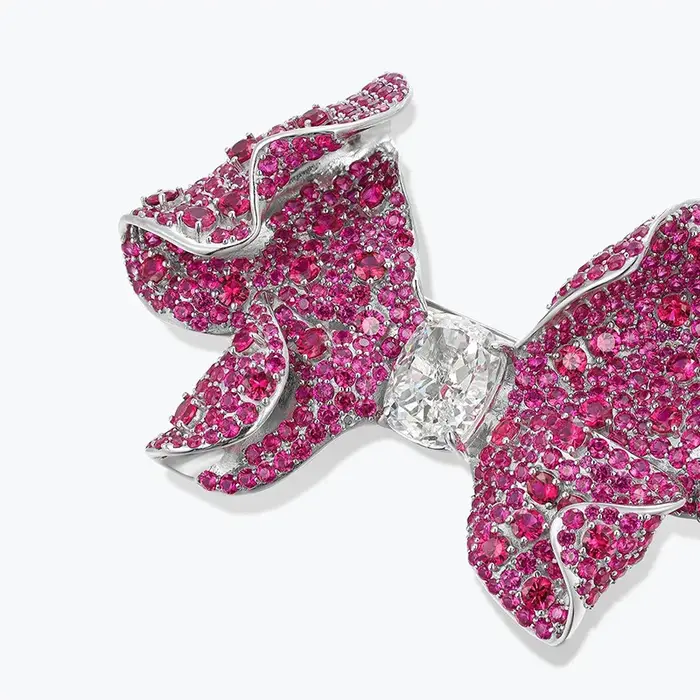 WUIHA 925 argent Sterling G couleur rubis haute teneur en carbone diamant pierres précieuses broche broches collier pince Corsage Cocktail bijoux fins