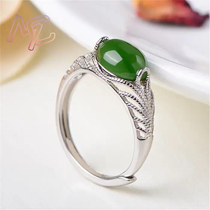 Bagues en Jade naturel vert