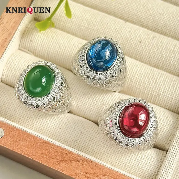 Bague émeraude adrenSapphire vintage pour femme