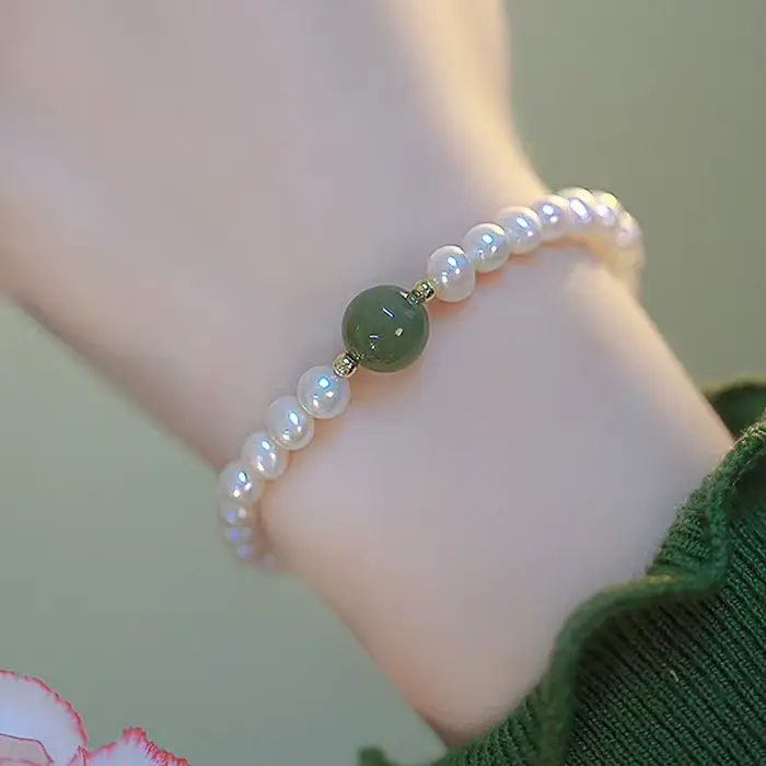 Bracelets de perles bohème de luxe, accessoire de charme élastique ; Cadeau de bijoux avant-gardiste