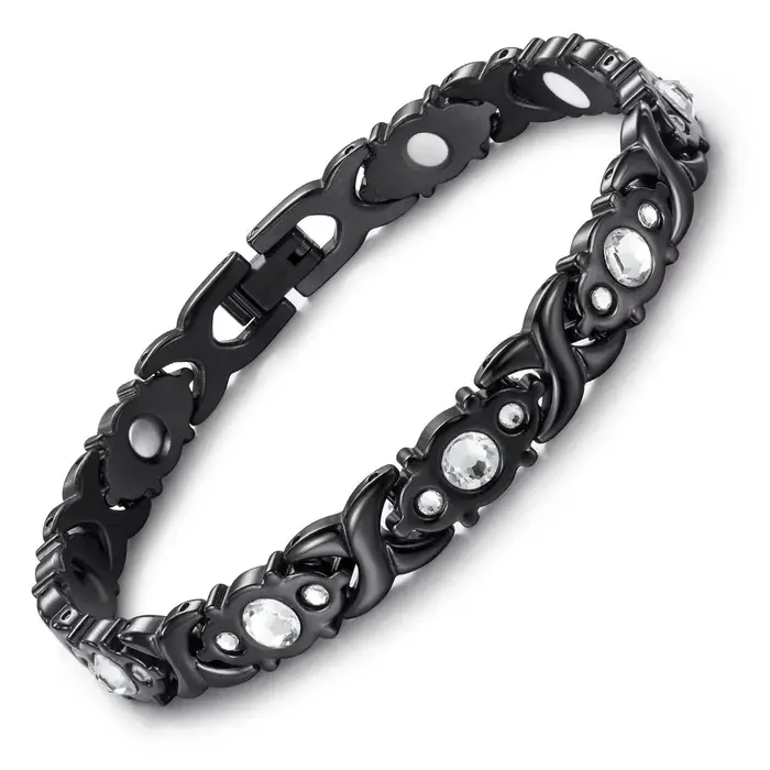Bracelets magnétiques énergétiques en alliage écologique pour femmes, réglables, légers, de luxe, bi