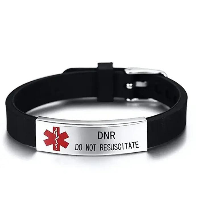 Bracelet d'alerte médicale pour hommes, bracelets ICE à longueur réglable pour hommes, femmes et enf