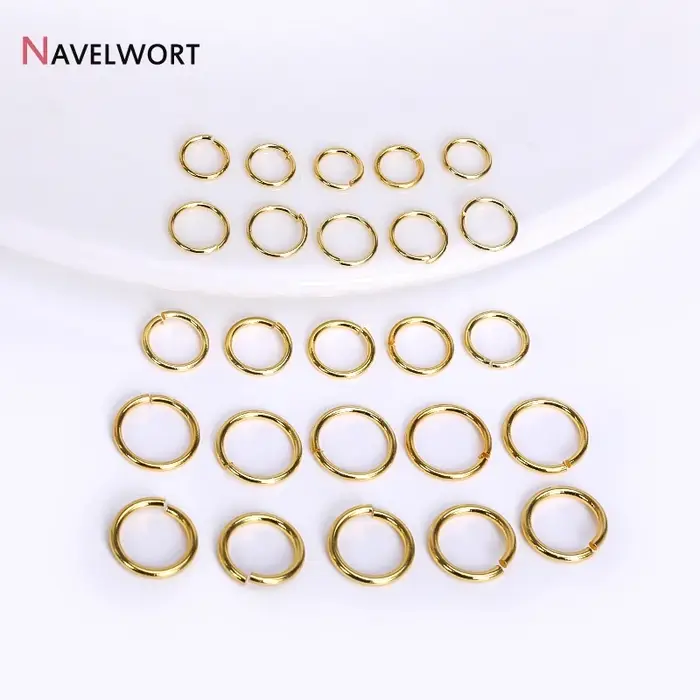 Anneaux Fendus Plaqués Or 18K et Anneaux de Connexion Pour Bijoux Création DIY Accessoires de Fabrication de Bijoux Occasions Spéciales