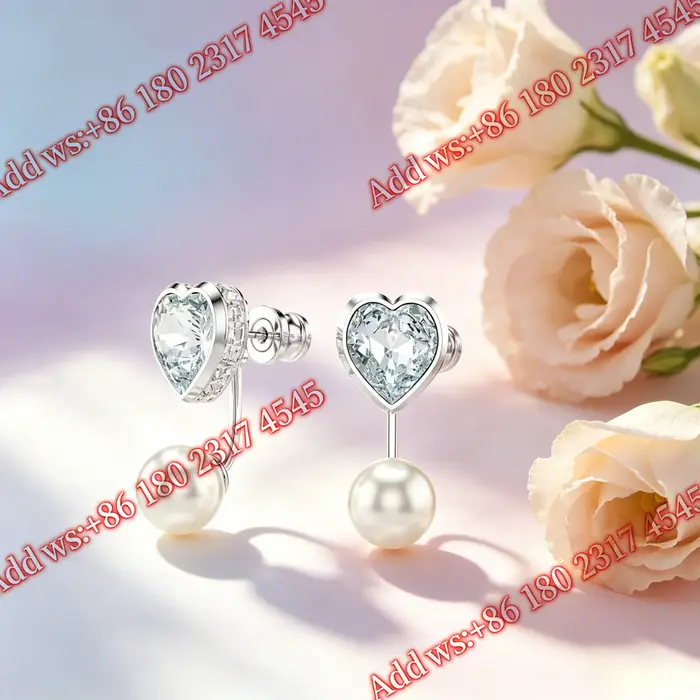 Ensemble de bijoux en zircone cubique rose