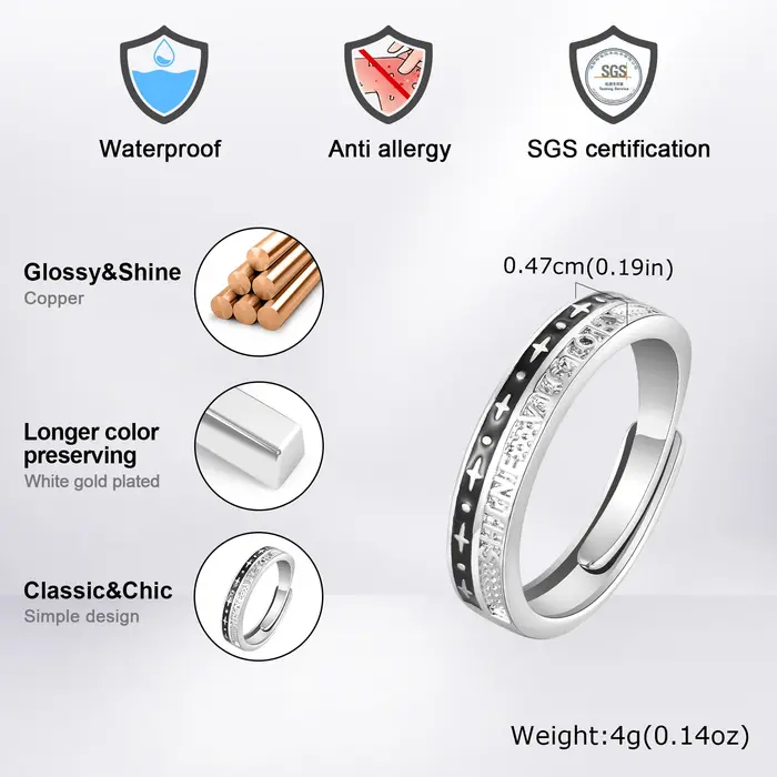 Bague fine pour hommes garçons