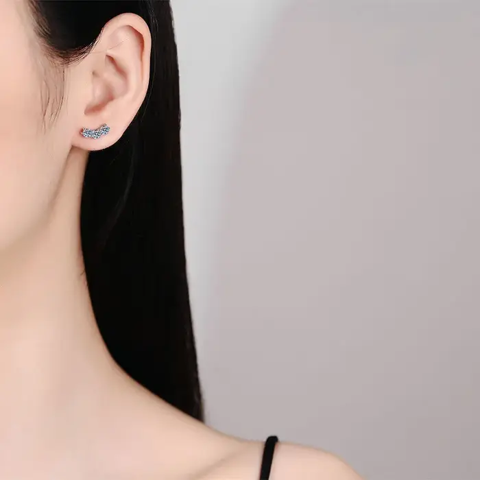 EUREKA D VVS1 boucles d'oreilles Moissanite complètes pour femmes classique à la mode fête usage quotidien certifié GRA
